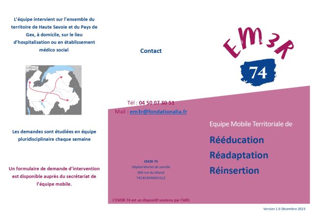 Nouvelle organisation pour l'EM3R 74